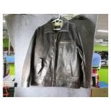 GAP RusticLeatherLook Mens LG Lined Coat NICE