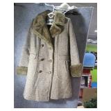 Vintage DAVIS Funky RetroEra Lined Green Coat $$