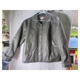 Classic ANCHOR BLUE Mens LG Leather Coat Jacket