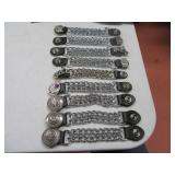 (9) Metal Chain BellyExtension Coat Buttons ARMY~C