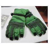 LANDS END Green szL Winter Heavy Gloves EXC