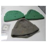 (3) POLO Heavy Unisex Stocking Winter Hats