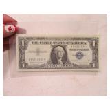 1957 BlueSeal $1 Silver Certificate Bill NICE