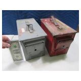 (2) Metal Classic Ammo Boxes