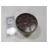 Unique 1974 LeatherTop 5" Stash Tin