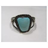 Pawn Silver 2" Early Bracelet Turqoise