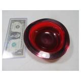 5.5" Purple Art Glass Bowl Murano? Vintage