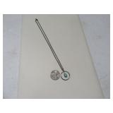 Pawn Sterling Pendant w/ 14" Necklace Vintage 4.4g