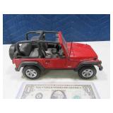 03 Jeep Rubicon Red 1:18 Diecast