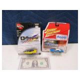 (2) Plymouth Diecast on card 3" 72