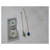 (2) Stone Swinging Pendullum Spritual Swingers