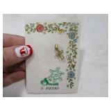 Thin 14kt Gold Small Cross Pendant