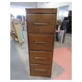 Solid Oak 18.5" 4drawer File Cabinet Woodley