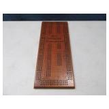 Vintage FullSize DELUXE Wood Cribbage Game Board