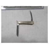 Antique Sterling 2.5" Pocket 2blade Knife