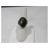 Early Sterling sz7.5 Ring w/ Translucent Stone