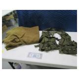 (2) Military Wool Blanket & Ammo Magazine Vest