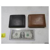 (2) New Classic Leather Wallets