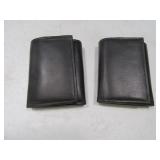 (2) New TriFold Leather Wallets 1of2