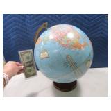 Classic 16" World Globe on stand GEORGE CRAM
