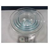 4pc Glass PYREX Nesting Mixing Bowl SET