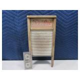 Antique Wooden Smaller 9":x18" Washboard