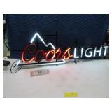 COORS LIGHT 39" Lighted Sign *Partially Lights*