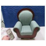 Mini 15" Upholstered Chair Doll~Decor