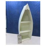24" Wooden CANOE-LOOK Display Shelf