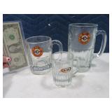 (3) Vintage A&W Glass Mugs