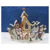 Beautiful 16" BLUESKY Clayworks Town Candle Disply