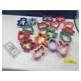Big LOT SoftEnd Cookie Cutters in Storage Box