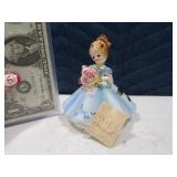 Vintage APRIL 4" Pottery JOSEF Figurinee Girl