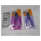(2) New FISKARS Hand Punches purple handle