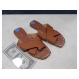 New KENSIE Womens sz7.5 Brown Sandals Shoes