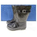 MICHAEL KORS sz7 Womens Rubber Boots EXC