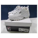 FILA Womens sz7.5 White Sneakers EXC *worn once*