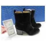 Womens sz7.5 FRANCO SARTA BlackVelvet Boots