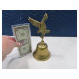 Brass 8" EAGLE Top Tabletop Bell