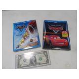 (2) CARS & CARS3 BluRay DVD Movies