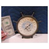 Antique Advertising 8" ShipsWheel Thermometer Bubl
