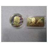 (2) DONALD TRUMP Collectors Coins/Tokens