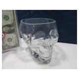 6" SKULL Glass PenHolder/Planter