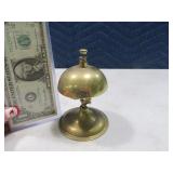 4" Brass Push Top "For Service" Bell