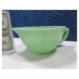 JADEITE FireKing 8" Handled Mixing Bowl