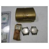 (3) Anitque Wrist Watches in Bulova old box