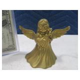 4" Brass Angel Themed Tabletop Bell