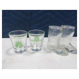 (4) Shot Glasses Hornitos & JimBeam Boots