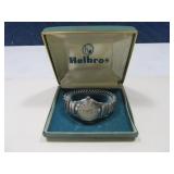 Vintage HELBROS Wrist Watch in Box Auto AS IS
