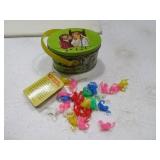 Tin 60s era Mini Monkey Key Chain Game in Tin